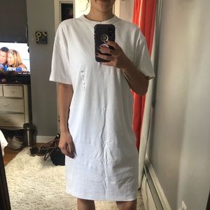 White t shirt dress
